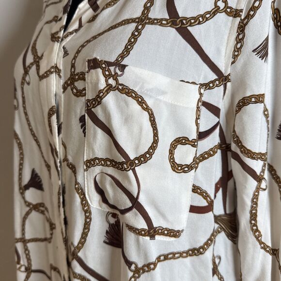 Intro Shirt Dress Women's Size Large NWT Horse Bridle Equesterian Cowgirl Rodeo - Picture 4 of 16